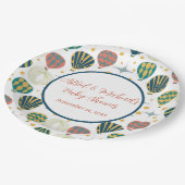 Assiettes En Carton Adventure Await Hot Air Baby shower (Angle)