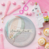 Assiettes En Carton Adventure Awaits Hot Air Balloon (Fête)