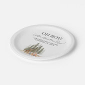 Assiettes En Carton Adventure Begin Baby Shower (Angle)