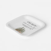 Assiettes En Carton Adventure Begin Baby Shower (Angulaire)