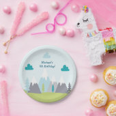 Assiettes En Carton Adventure Mountains Anniversaire de fête (Fête)