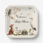 Assiettes En Carton Aesop's Storybook Characters Baby Shower (Recto)