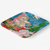 Assiettes En Carton Affichage de la fenêtre Nostalgique de Noël (Angulaire)