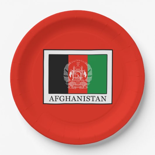 Assiettes En Carton Afghanistan (Devant)