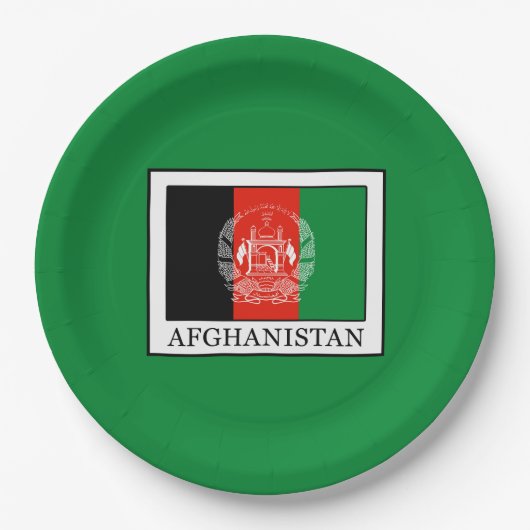 Assiettes En Carton Afghanistan (Devant)