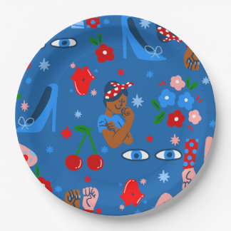 Assiettes En Carton african black rosie the riveter rockabilly whimsy