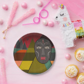 Assiettes En Carton African mask (Fête)