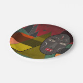 Assiettes En Carton African mask (Angle)