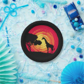 Assiettes En Carton African sunset (Fête)