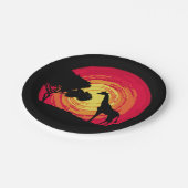 Assiettes En Carton African sunset (Angle)