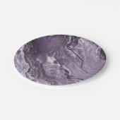Assiettes En Carton Agate violette cristallisée | Moody Marbled Stone (Angle)