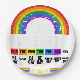 Assiettes En Carton Agenda gay pour les Gay pride LGBT