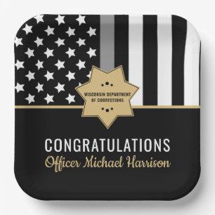 Assiettes En Carton Agent correctionnel Silver Line Graduation Party