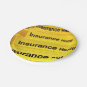 Assiettes En Carton Agent d'assurance Plaques de papier (Angle)