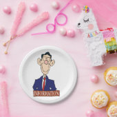 Assiettes En Carton Agent d'information (Fête)