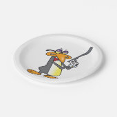 Assiettes En Carton Agent secret Penguin (Angle)