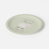 Assiettes En Carton Agneau de baptême (Angle)