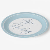 Assiettes En Carton Agra Hadig Blue First Tooth Celebration (Angle)