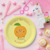 Assiettes En Carton Agréable agrumes d'orange (Fête)