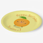 Assiettes En Carton Agréable agrumes d'orange (Angle)