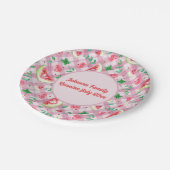 Assiettes En Carton Agritourisme Pique-nique Coeurs de pastèque Rose E (Angle)