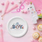 Assiettes En Carton Ahoy C'est un garçon Baby shower nautique (Fête)