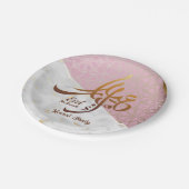Assiettes En Carton Aïd Moubarak Arabe Calligraphie Or Custom (Angle)