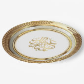 Assiettes En Carton Aïd or (Angle)