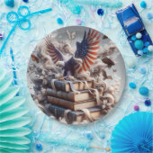 Assiettes En Carton aigle américain (Fête)