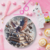 Assiettes En Carton aigle américain (Fête)