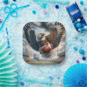 Assiettes En Carton Aigle Bald Scoring a Touchdown (Fête)