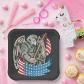 Assiettes En Carton Aigle d'Amérique (Fête)