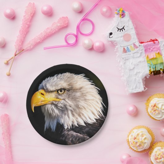 Assiettes En Carton Aigle de Bald (Fête)