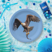 Assiettes En Carton Aigle de Bald avec un poisson (Fête)