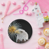 Assiettes En Carton Aigle et feux d'artifice (Fête)