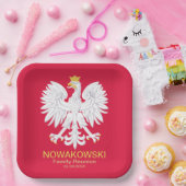 Assiettes En Carton Aigle polonaise 🦅 Polski Pologne Crest Réunion (Fête)