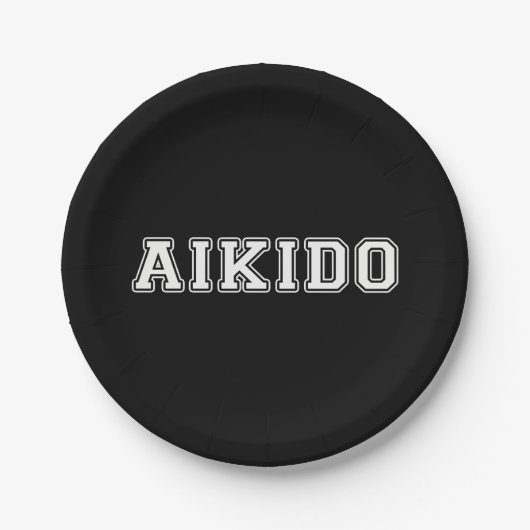 Assiettes En Carton Aikido (Devant)