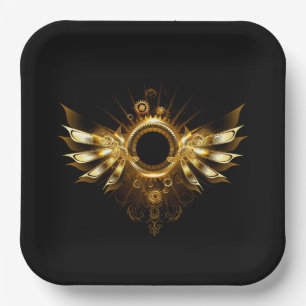 Assiettes En Carton Ailes de Steampunk
