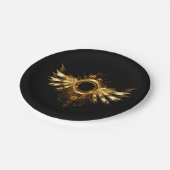 Assiettes En Carton Ailes de Steampunk (Angle)