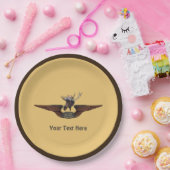 Assiettes En Carton Ailes pilotes de Moose Bush (Fête)