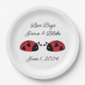 Assiettes En Carton Aimer les bogues, Personnaliser (Devant)