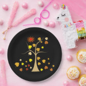 Assiettes En Carton Aimer Plaque papier arbre (Fête)