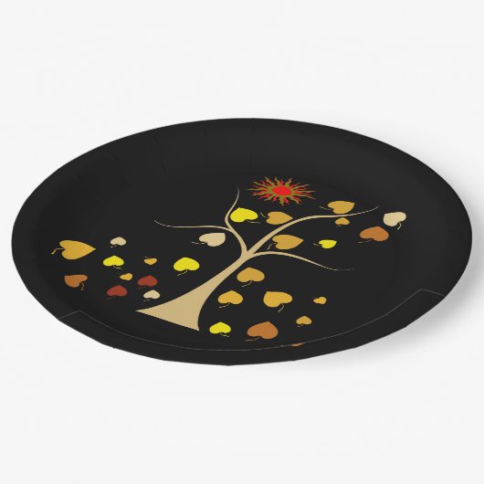 Assiettes En Carton Aimer Plaque papier arbre (Angle)
