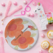 Assiettes En Carton Aimer Plaques de papier d'été (Fête)