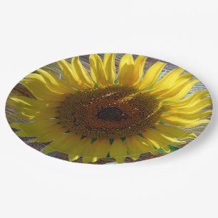 Assiettes En Carton Aimer Plate de papier tournesol