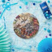 Assiettes En Carton Aire de jeu préhistorique (Fête)