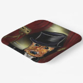 ASSIETTES EN CARTON AIREDALE TERRIER (Angulaire)