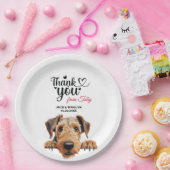 Assiettes En Carton Airedale Terrier (Fête)