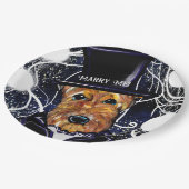 ASSIETTES EN CARTON  AIREDALE TERRIER        (Angle)