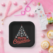 Assiettes En Carton Airplane Christmas Tree Pilot (Fête)